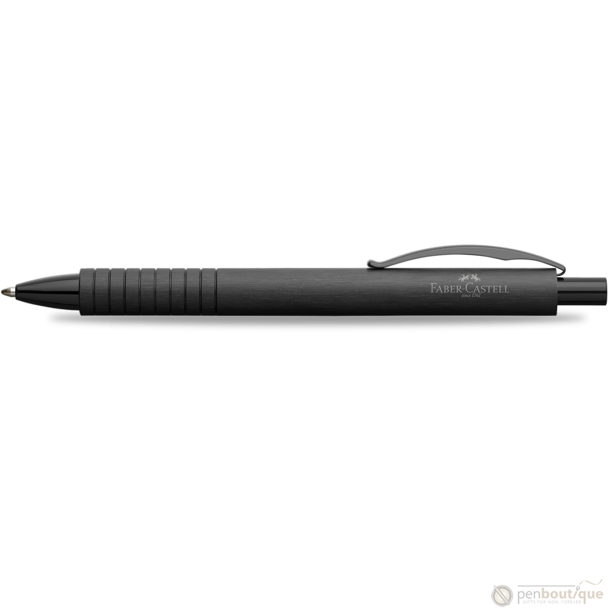 Faber-Castell Essentio Ballpoint Pen - Aluminum Black - Pen Boutique Ltd