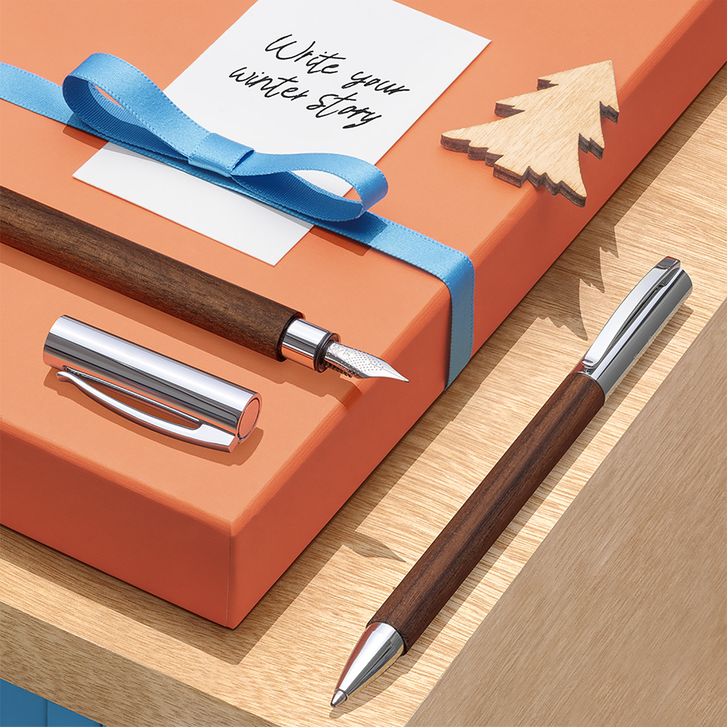 Faber-Castell Ambition Fountain Pen - Walnut-Pen Boutique Ltd