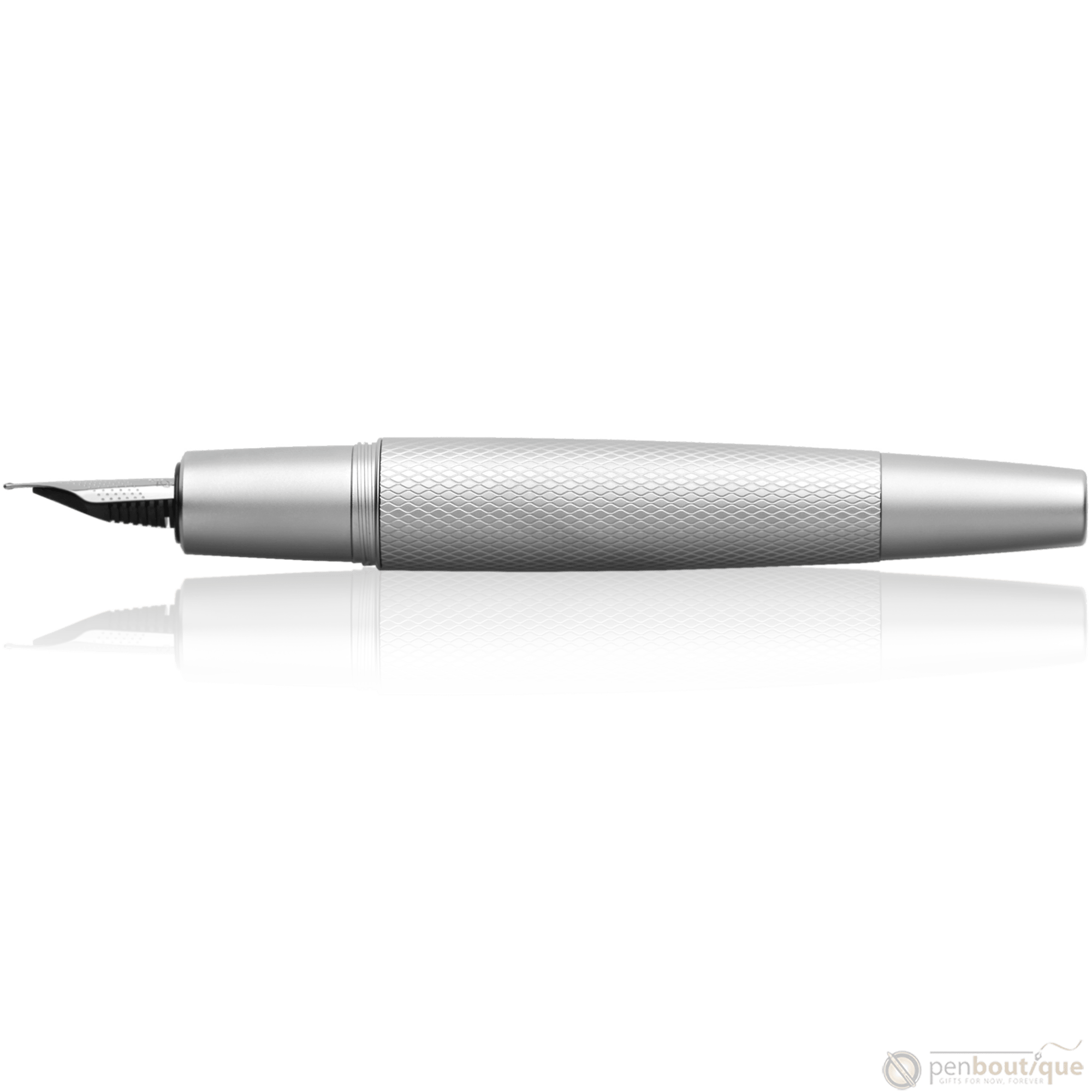Faber-Castell Design E-Motion Fountain Pen - Pure Silver - Pen Boutique Ltd