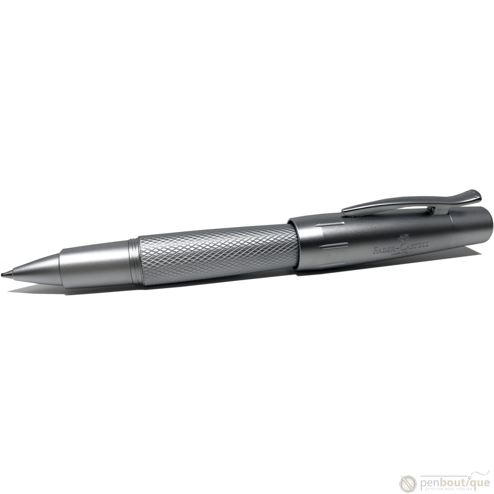 Faber-Castell Design E-Motion Rollerball Pen - Pure Silver - Pen Boutique Ltd