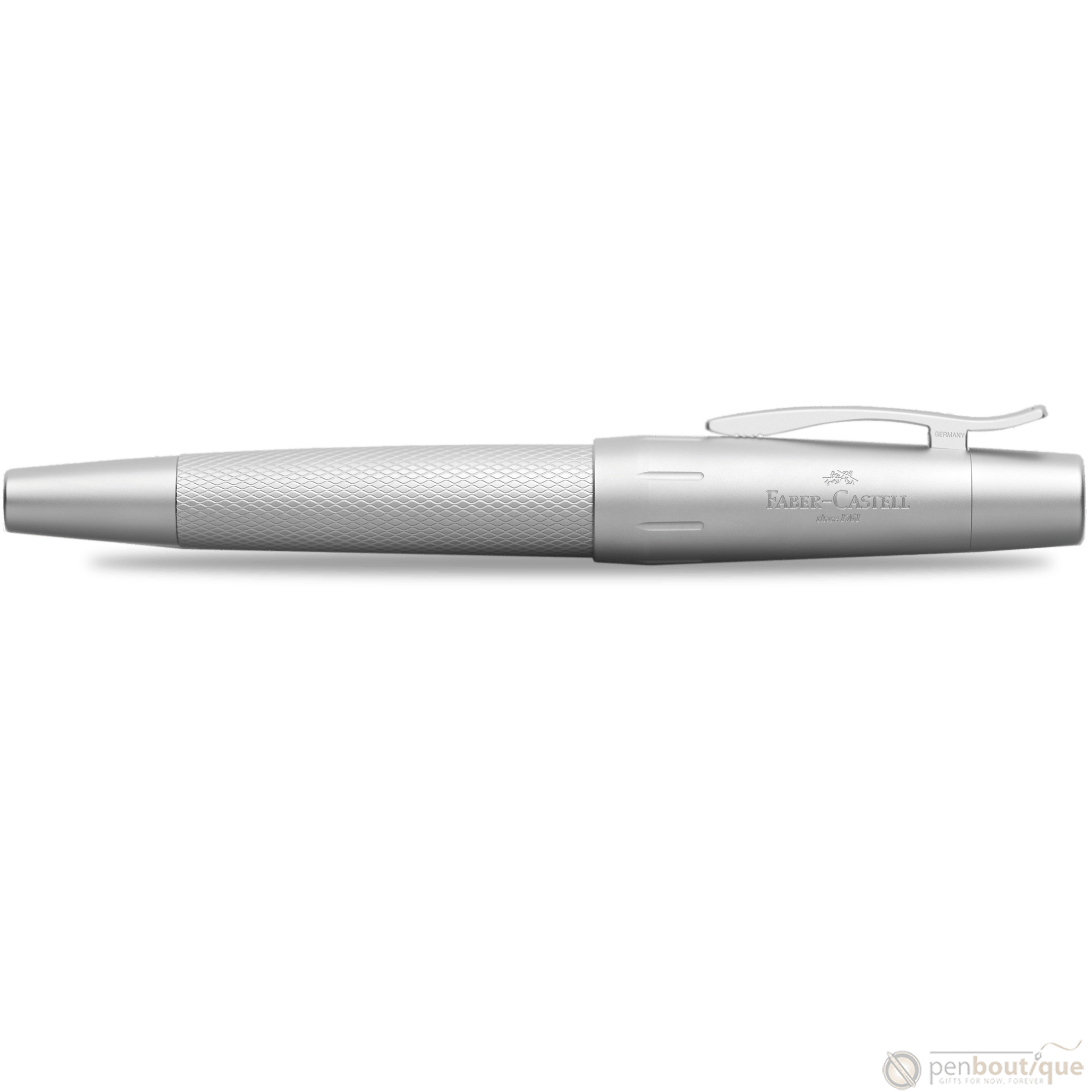 Faber-Castell Design E-Motion Rollerball Pen - Pure Silver - Pen Boutique Ltd