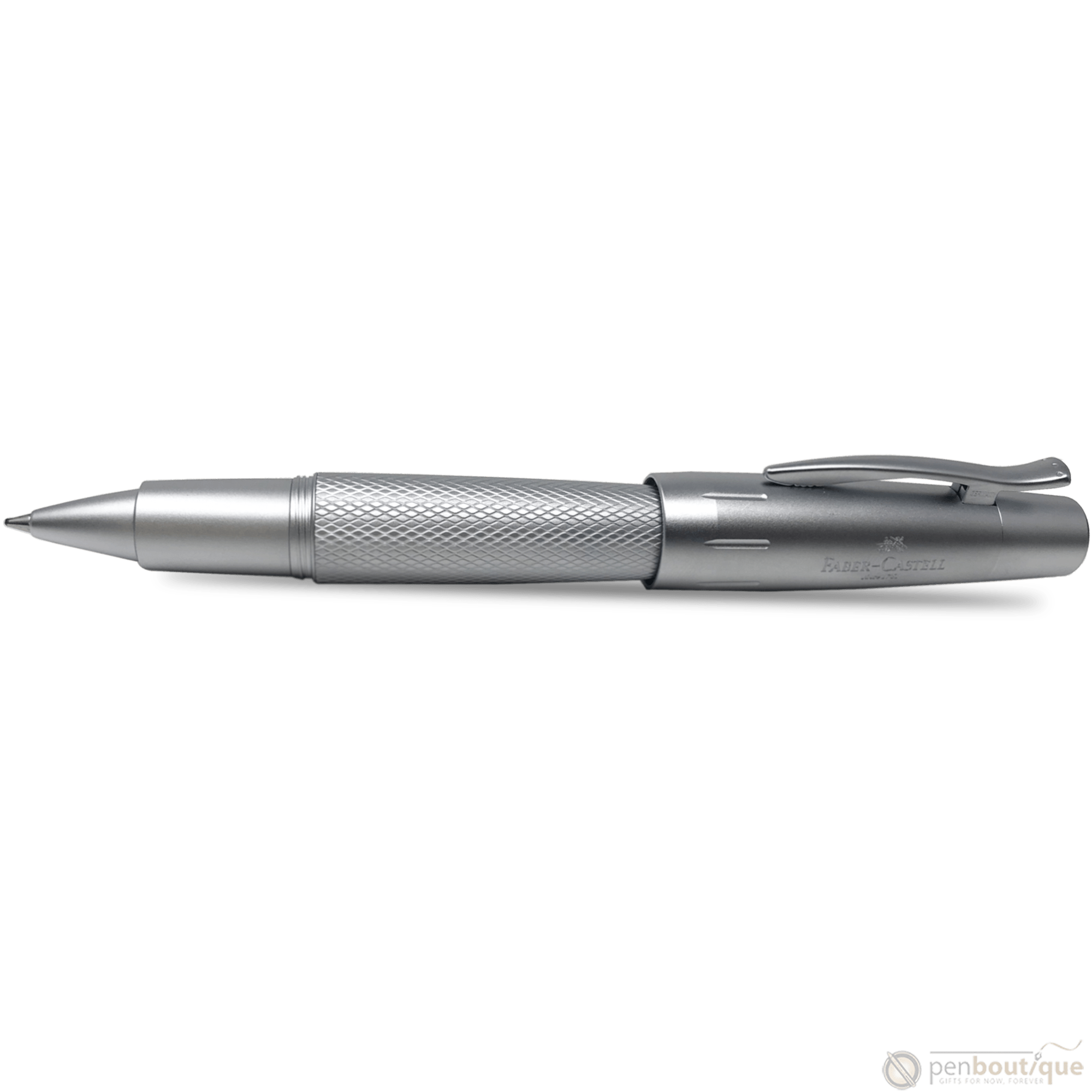 Faber-Castell Design E-Motion Rollerball Pen - Pure Silver - Pen Boutique Ltd