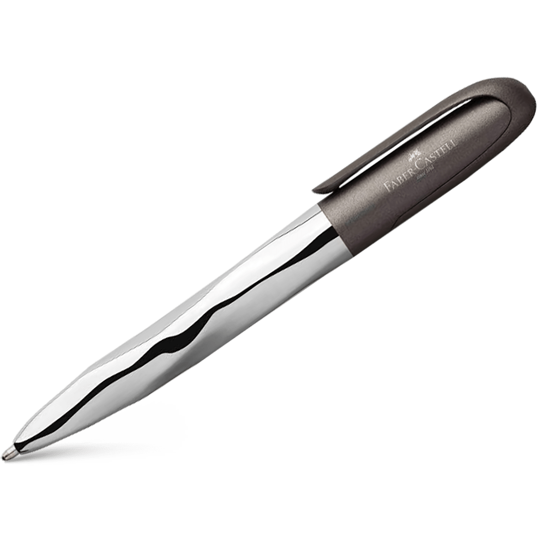Faber-Castell N'ice Ballpoint Pen - Metallic Grey - Pen Boutique Ltd
