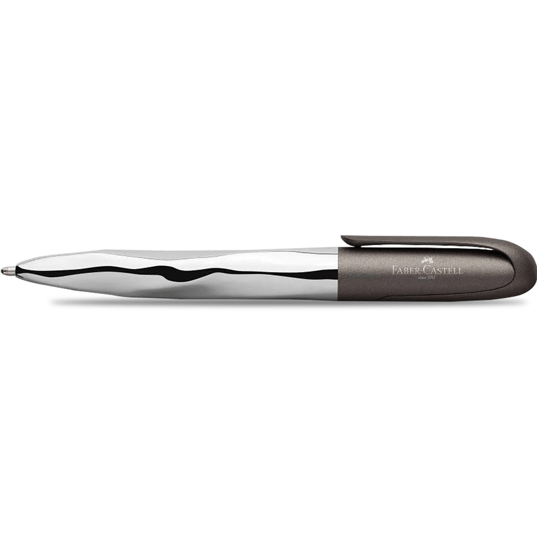Faber-Castell N'ice Ballpoint Pen - Metallic Grey - Pen Boutique Ltd