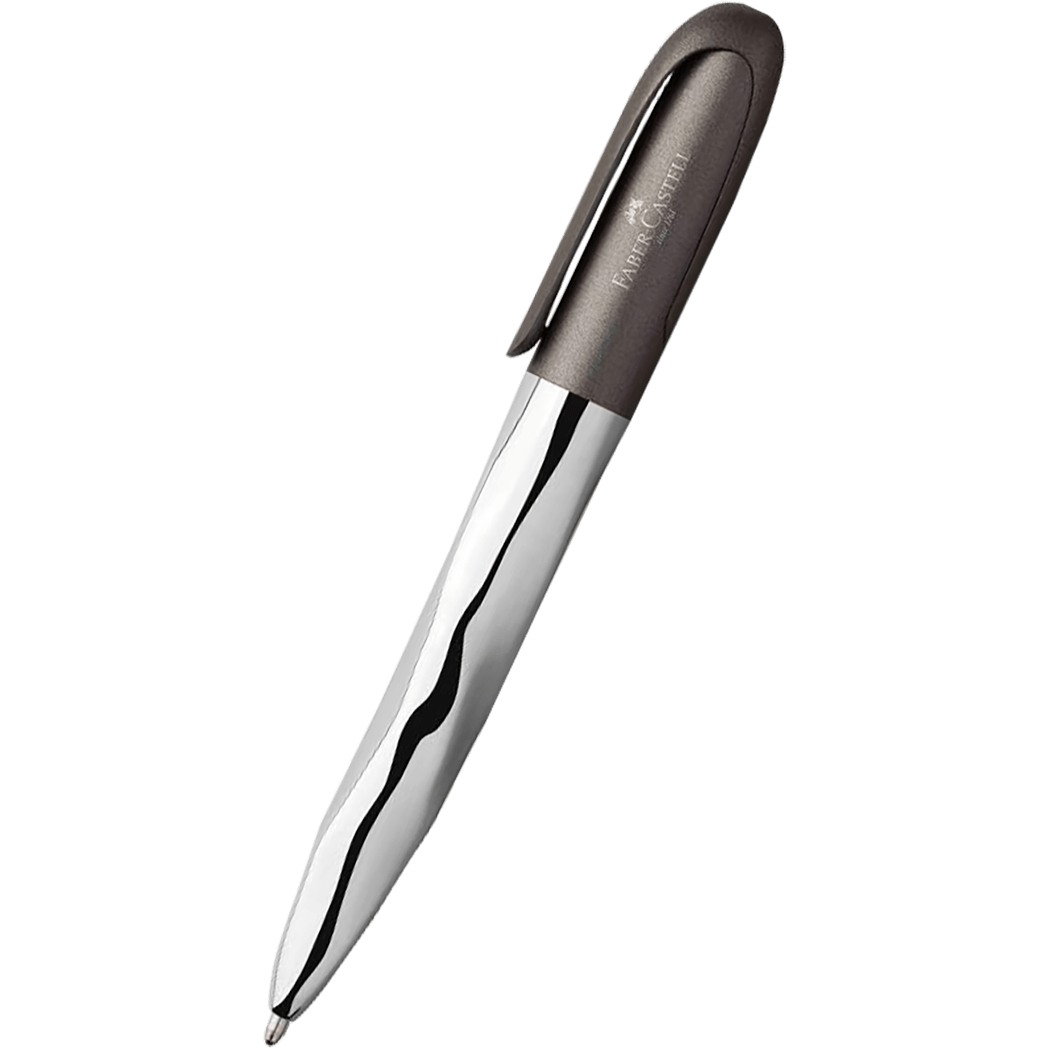 Faber-Castell N'ice Ballpoint Pen - Metallic Grey - Pen Boutique Ltd