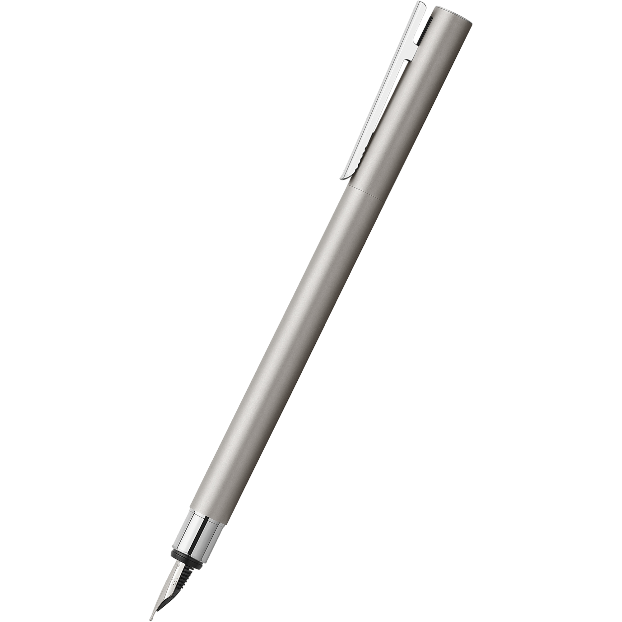 Faber-Castell NEO Slim Fountain Pen - Matte Stainless Steel - Pen Boutique Ltd