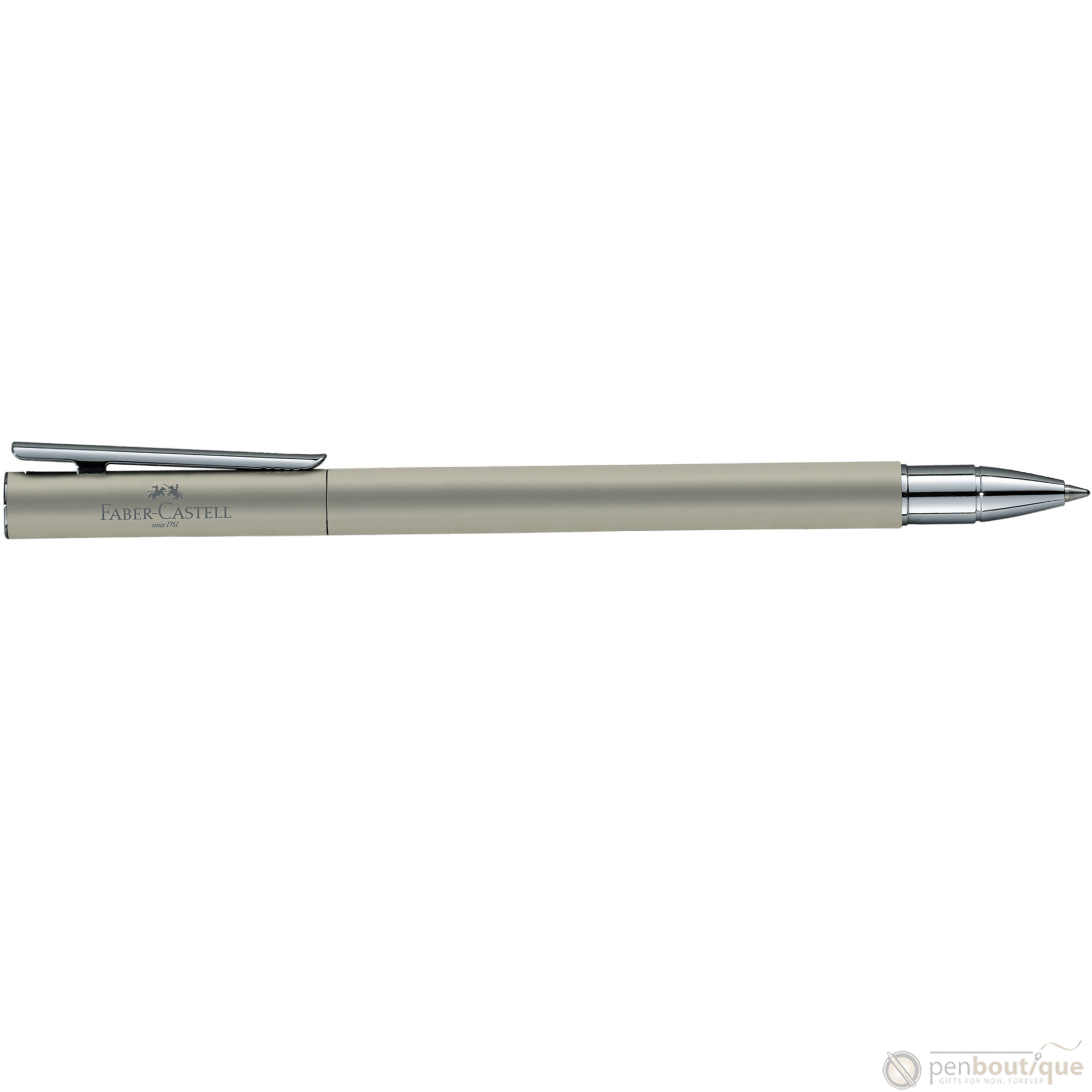 Faber-Castell NEO Slim Rollerball Pen - Matte Stainless Steel - Pen Boutique Ltd