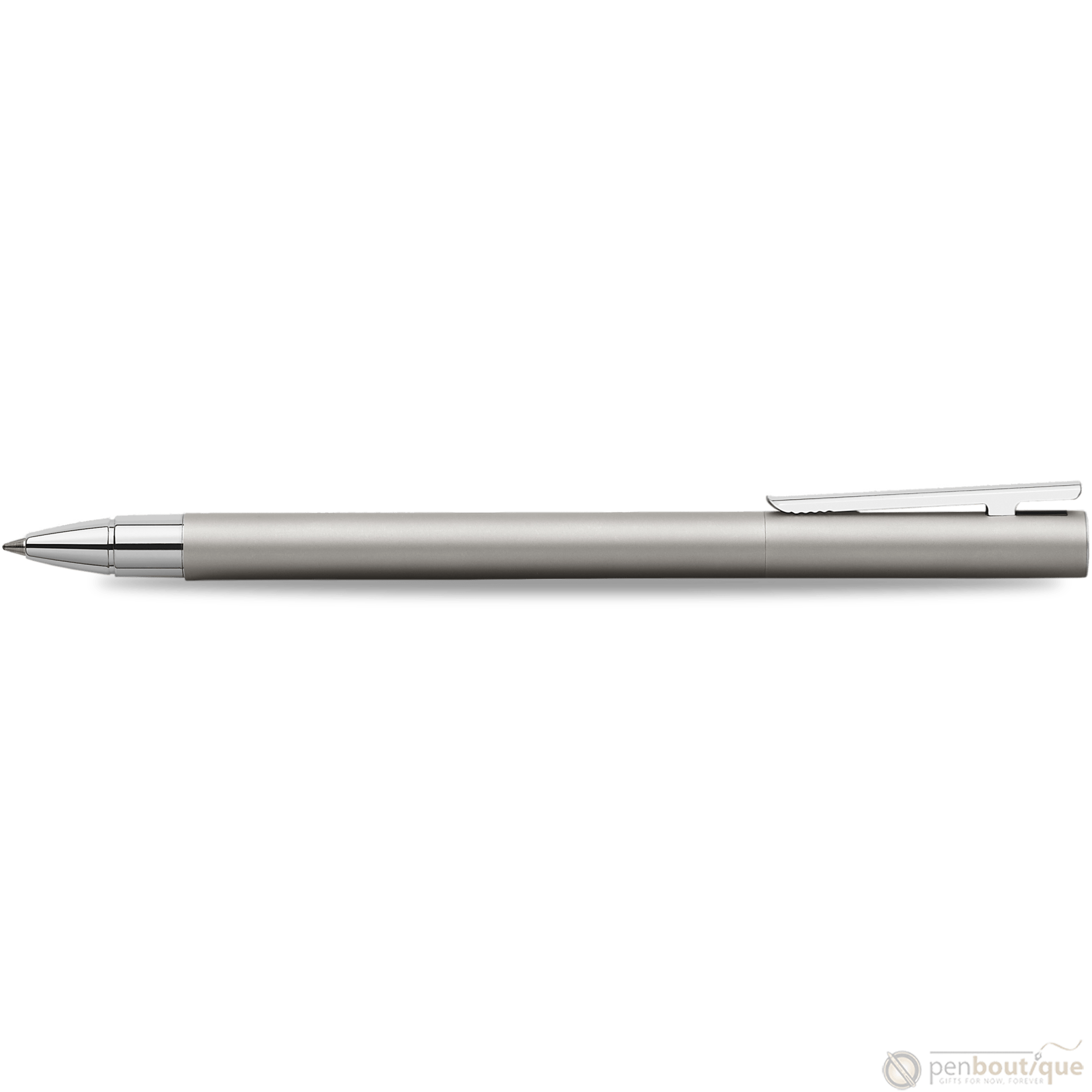 Faber-Castell NEO Slim Rollerball Pen - Matte Stainless Steel - Pen Boutique Ltd