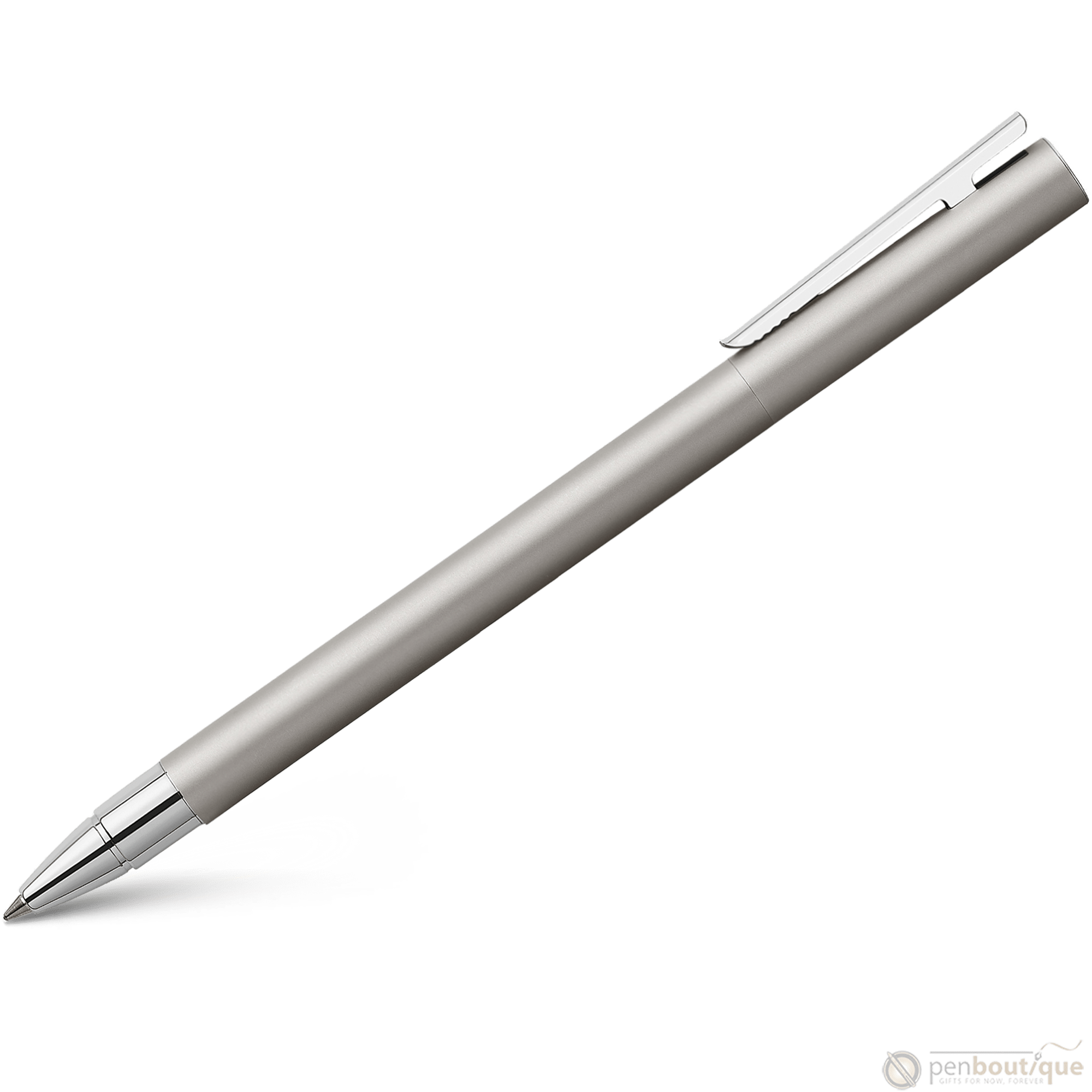 Faber-Castell NEO Slim Rollerball Pen - Matte Stainless Steel - Pen Boutique Ltd