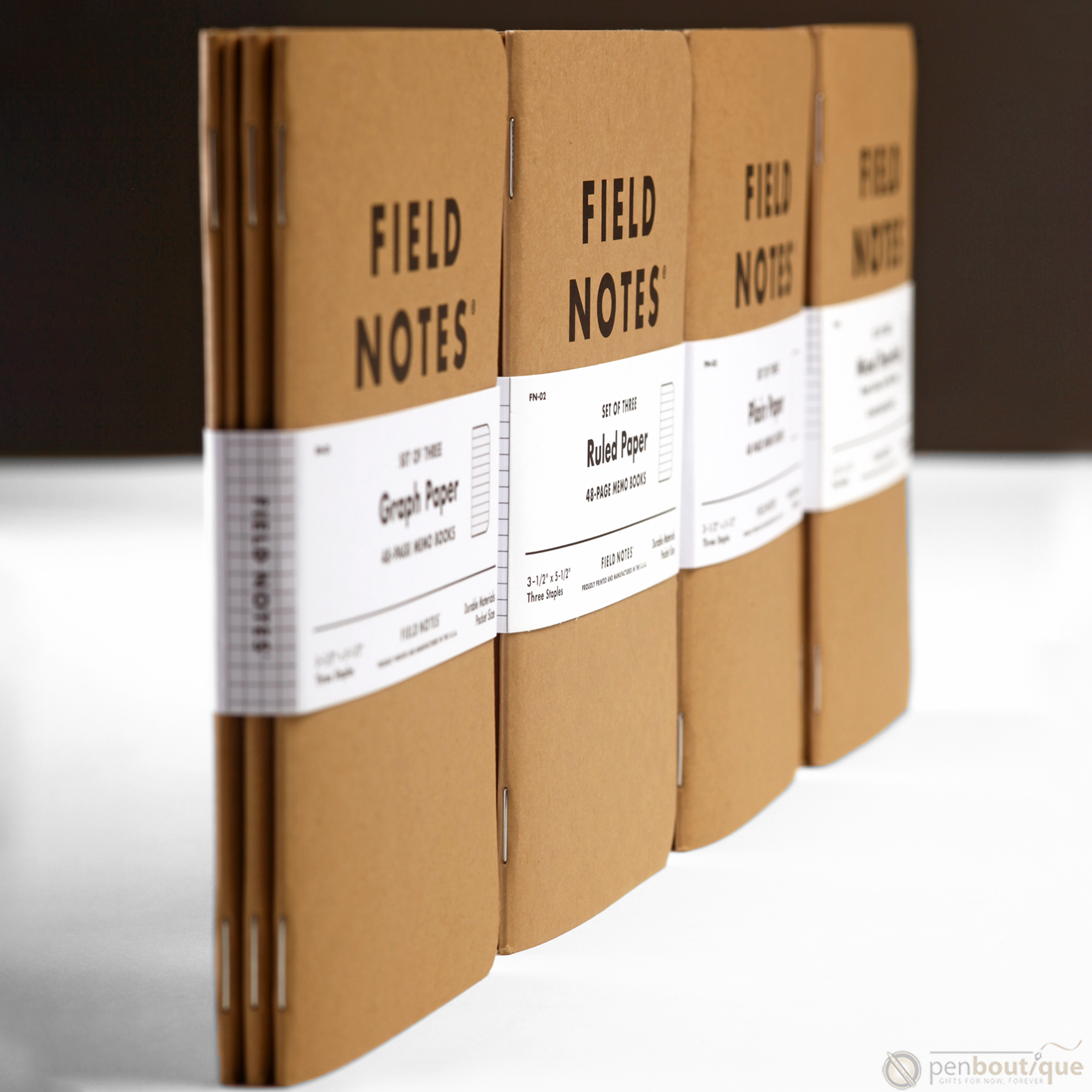 Field Notes Brand Original Plain 3-pack 3½" × 5½"-Pen Boutique Ltd