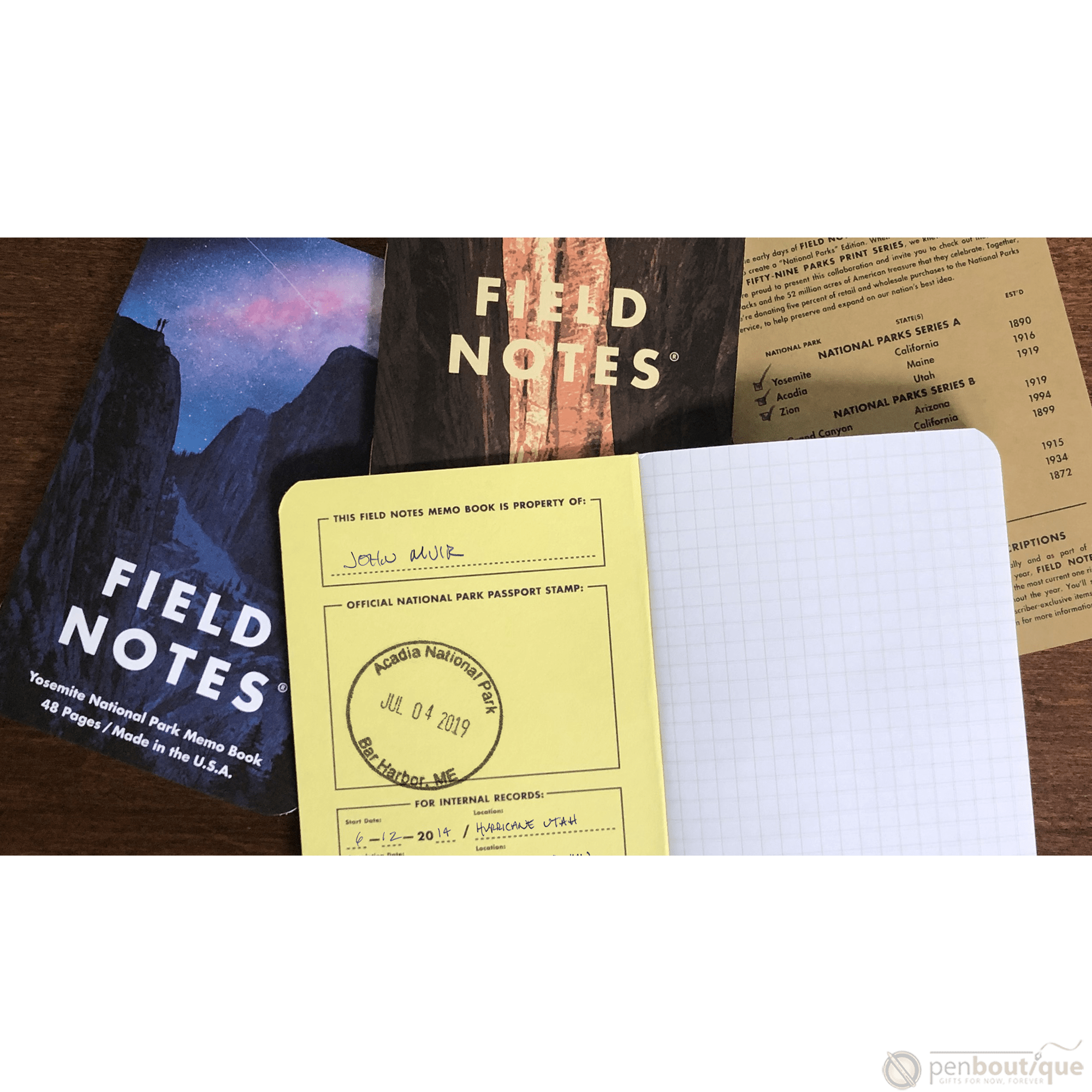 Field Notes Summer National Parks Edition 3-pack 3.5" x 5.5" - Pen Boutique Ltd