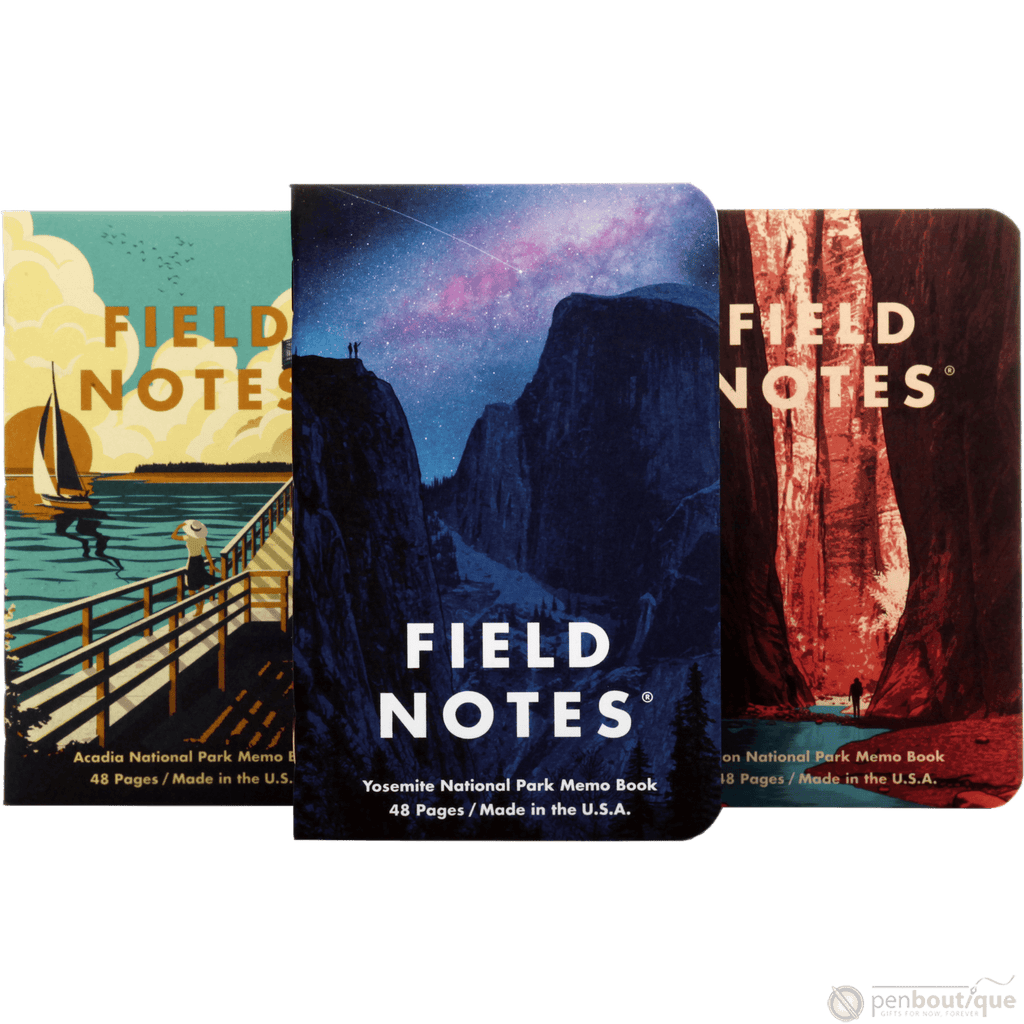 Field Notes Summer National Parks Edition 3-pack 3.5" x 5.5" - Pen Boutique Ltd