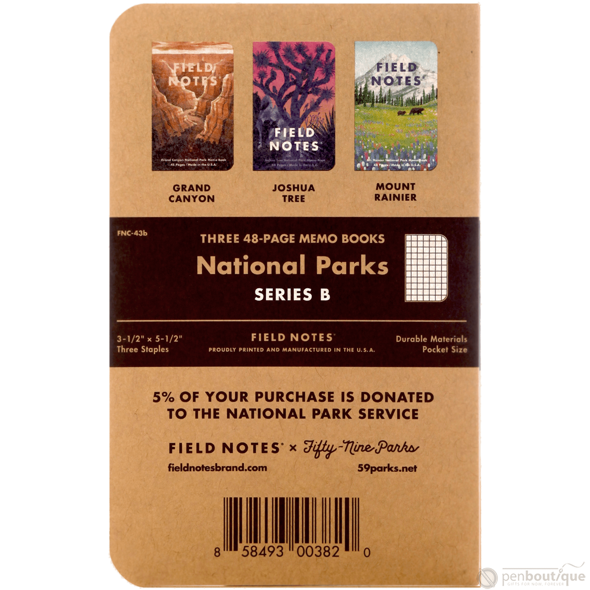 Field Notes Summer National Parks Edition 3-pack 3.5" x 5.5" - Pen Boutique Ltd