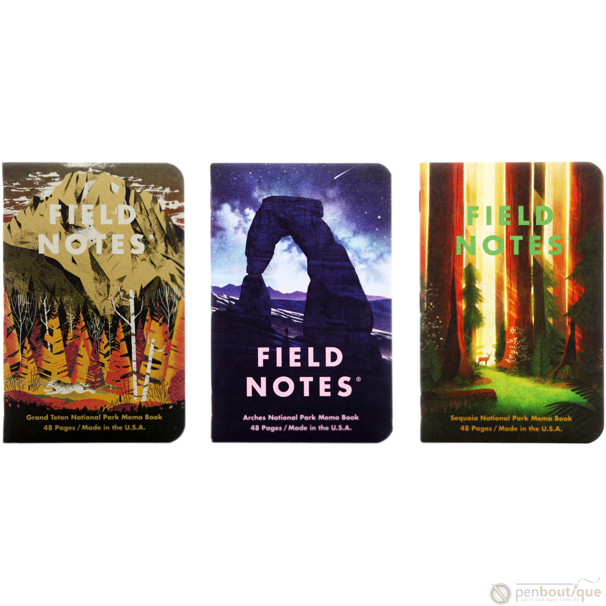 Field Notes Summer National Parks Edition 3-pack 3.5" x 5.5" - Pen Boutique Ltd