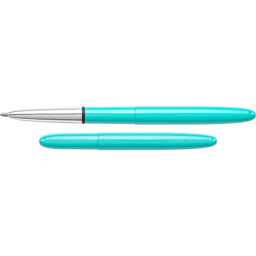 Fisher Space Pen Tahitian Blue Bullet Ballpoint Pen w/ Chrome Grip - Pen Boutique Ltd