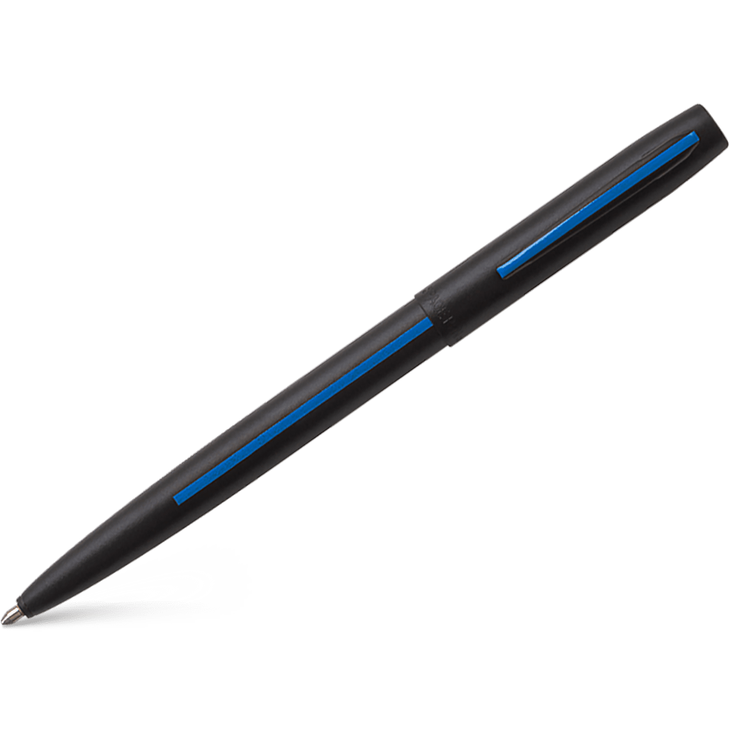 Fisher Space Cap - O - Matic Pen - Law Enforcement Blue Line Imprint - Pen Boutique Ltd