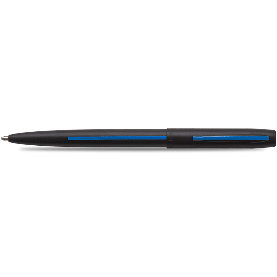 Fisher Space Cap - O - Matic Pen - Law Enforcement Blue Line Imprint - Pen Boutique Ltd