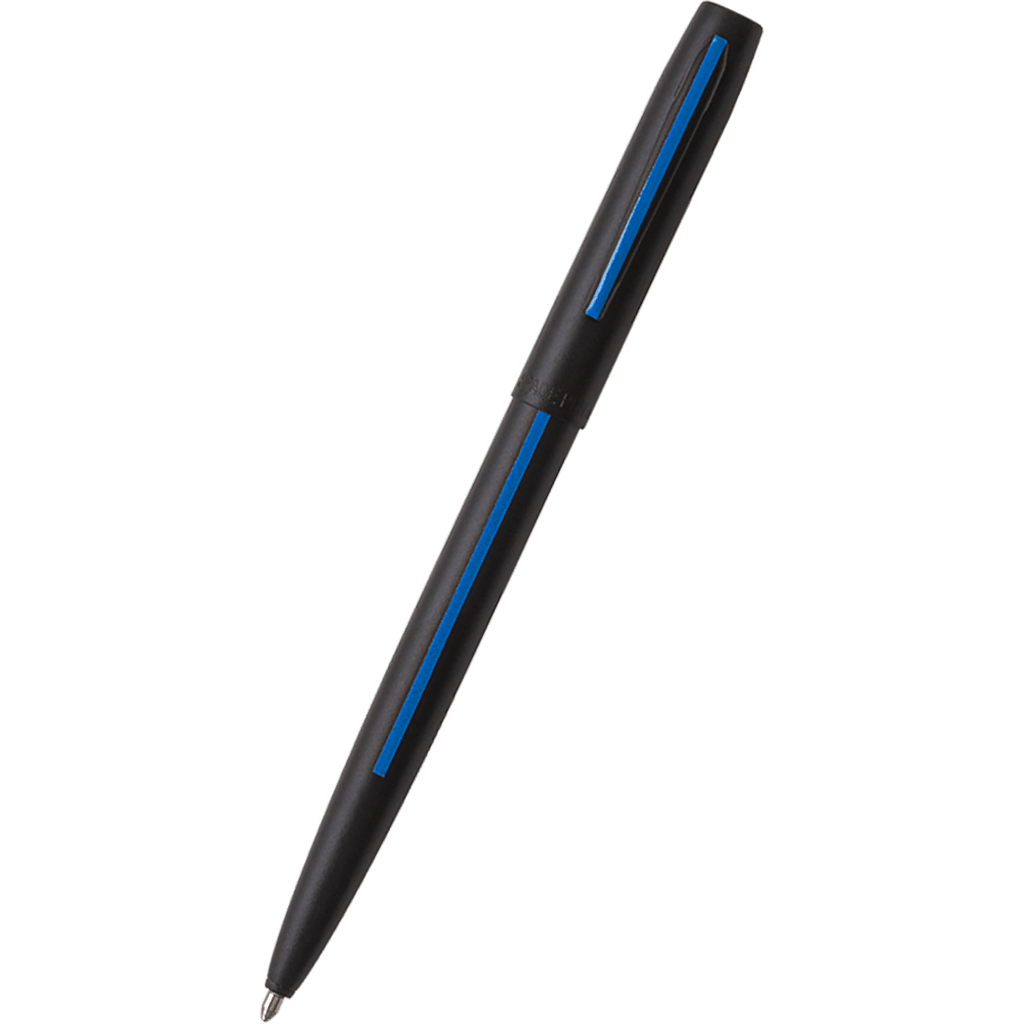 Fisher Space Cap - O - Matic Pen - Law Enforcement Blue Line Imprint - Pen Boutique Ltd