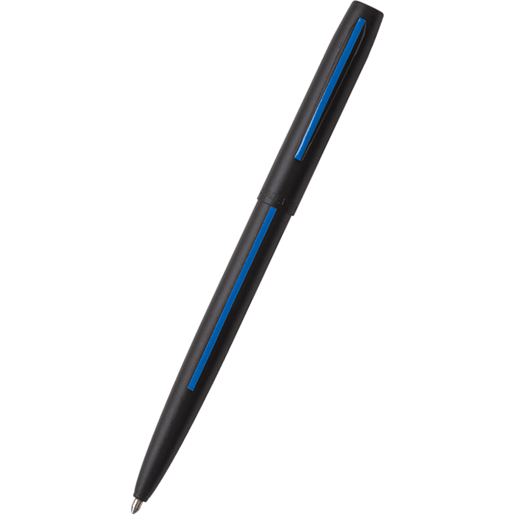 Fisher Space Cap - O - Matic Pen - Law Enforcement Blue Line Imprint - Pen Boutique Ltd