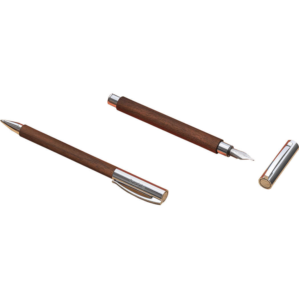 Faber-Castell Ambition Ballpoint Pen - Walnut - Pen Boutique Ltd