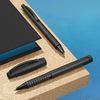 Faber-Castell Essentio Ballpoint Pen - Aluminum Black - Pen Boutique Ltd