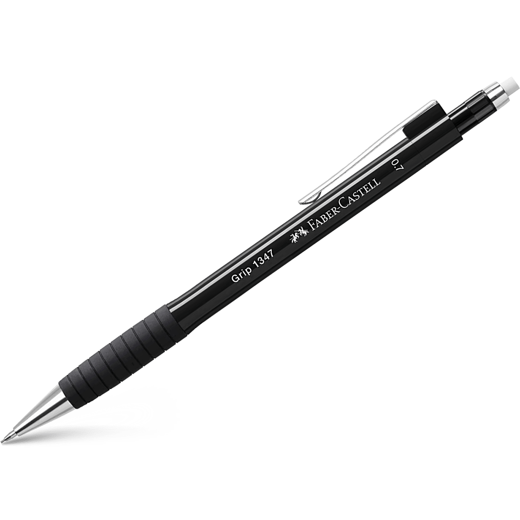 Faber - Castell Grip 1347 Mechanical Pencil - Black - 0.7mm - Pen Boutique Ltd