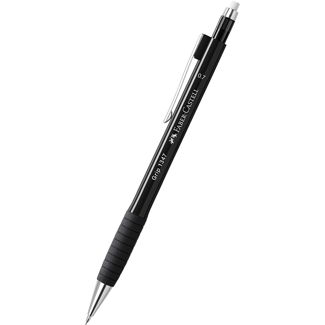Faber - Castell Grip 1347 Mechanical Pencil - Black - 0.7mm - Pen Boutique Ltd