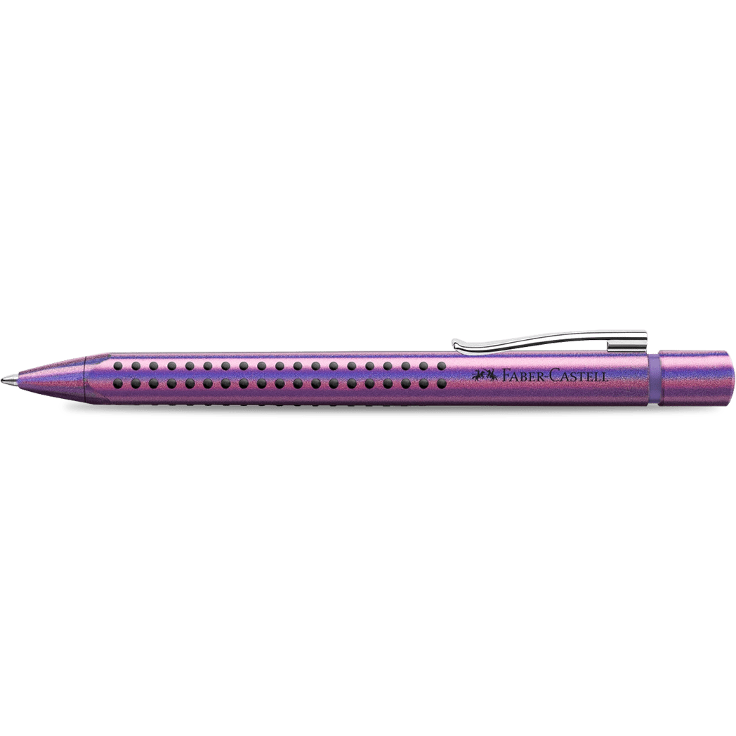 Faber - Castell Grip Ballpoint Pen - Glam Edition - Violet - Pen Boutique Ltd