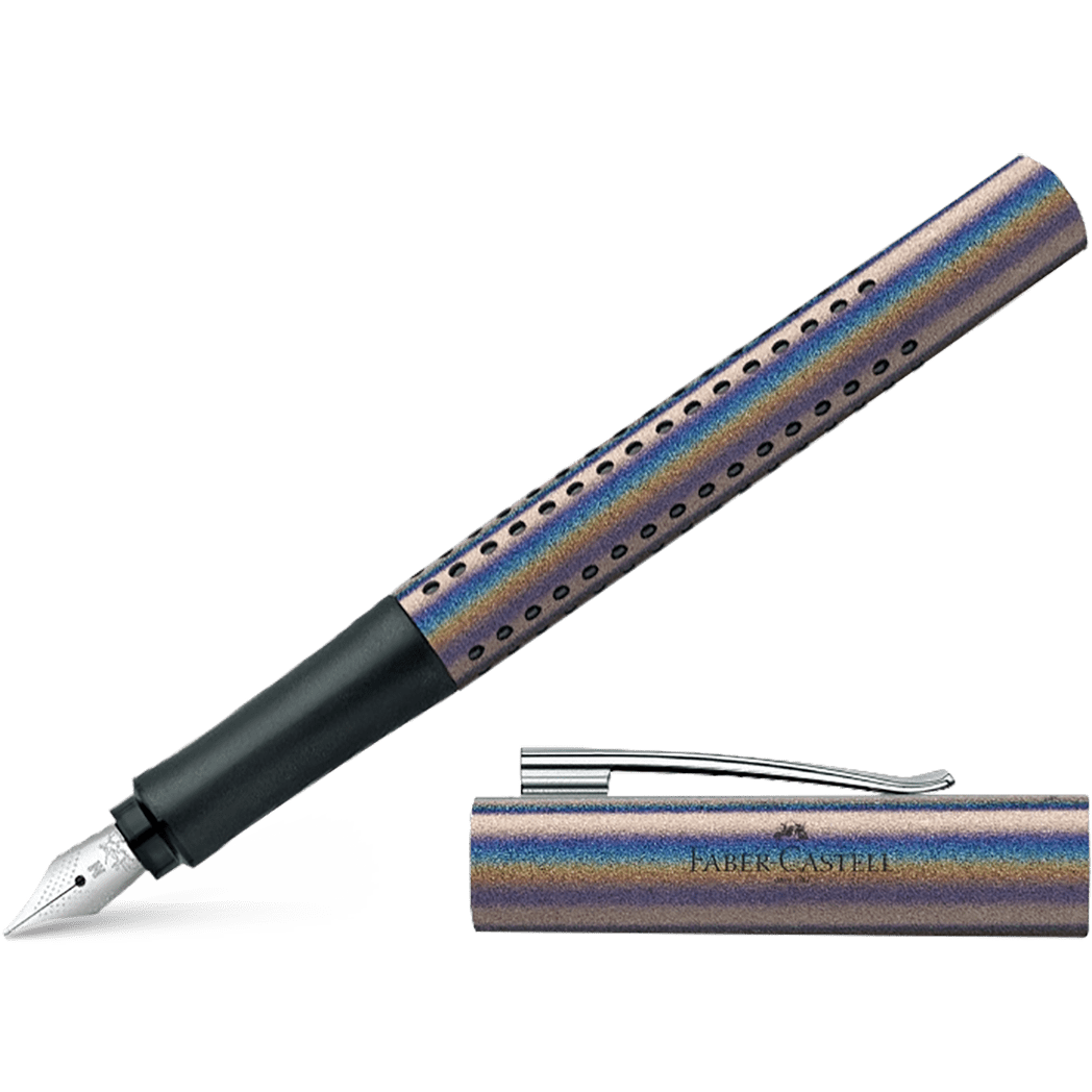 Faber - Castell Grip Fountain Pen - Glam Edition - Silver - Pen Boutique Ltd