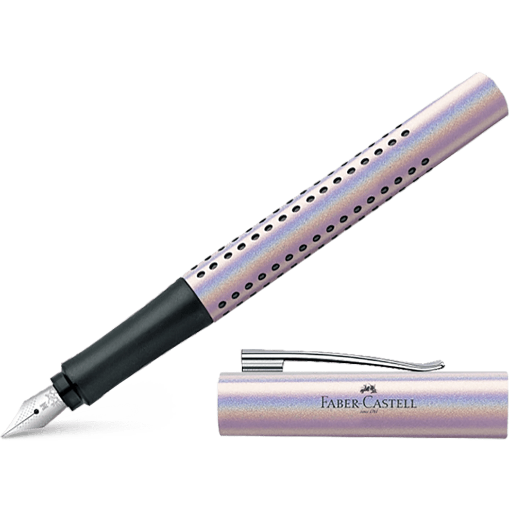 Faber - Castell Grip Fountain Pen - Glam Edition - Pearl - Pen Boutique Ltd