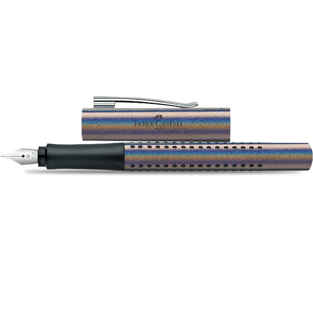 Faber - Castell Grip Fountain Pen - Glam Edition - Silver - Pen Boutique Ltd