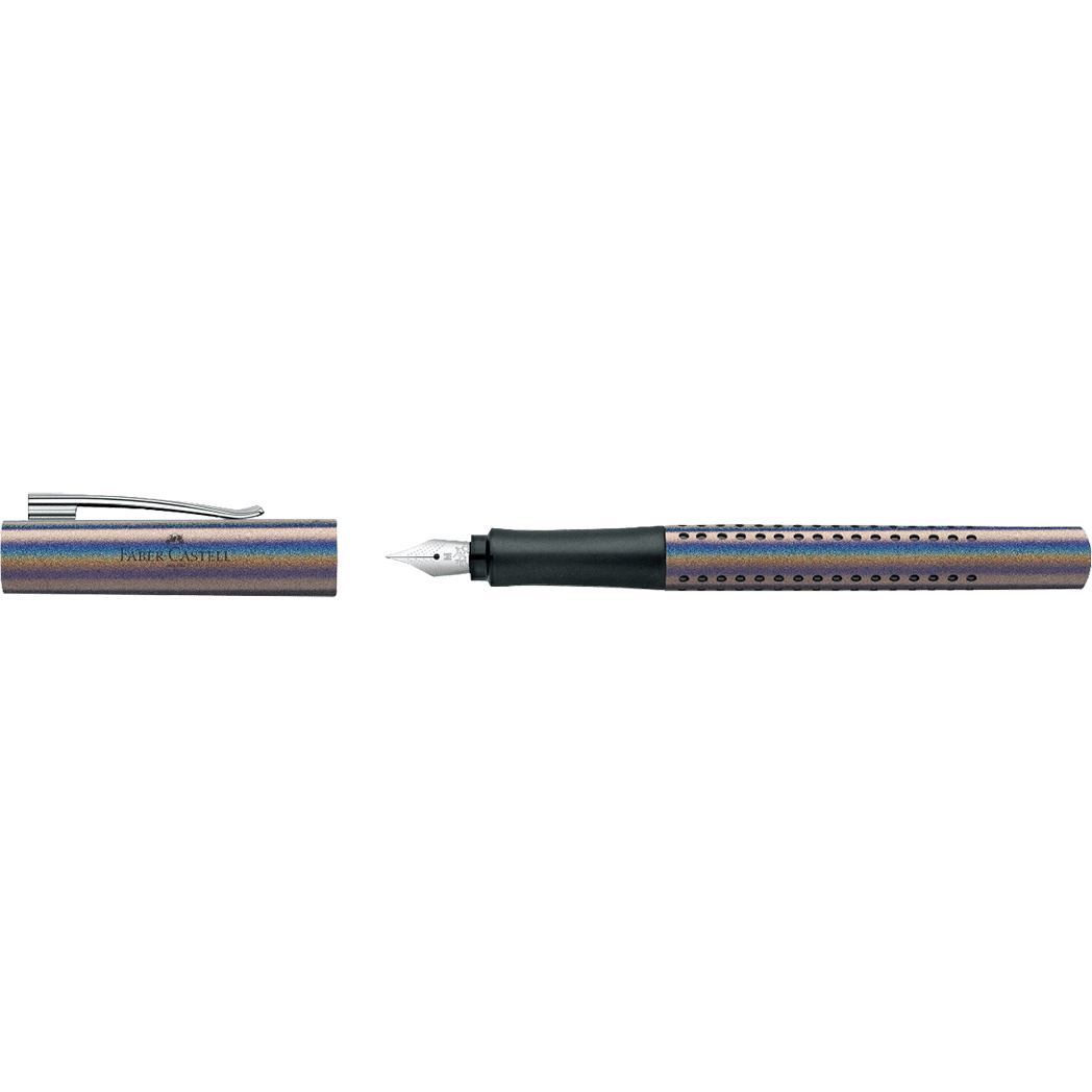 Faber - Castell Grip Fountain Pen - Glam Edition - Silver - Pen Boutique Ltd