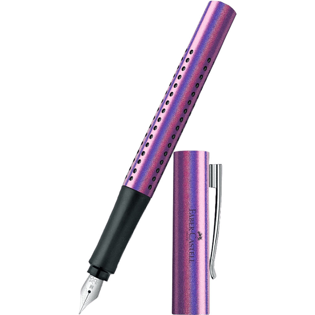 Faber - Castell Grip Fountain Pen - Glam Edition - Violet - Pen Boutique Ltd