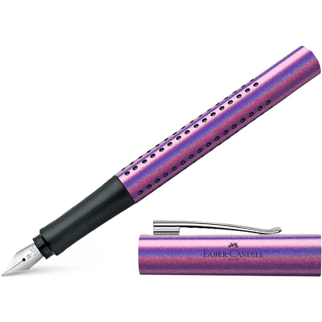 Faber - Castell Grip Fountain Pen - Glam Edition - Violet - Pen Boutique Ltd