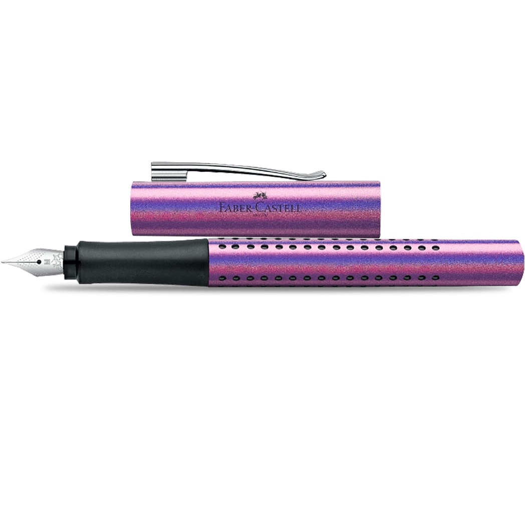 Faber - Castell Grip Fountain Pen - Glam Edition - Violet - Pen Boutique Ltd