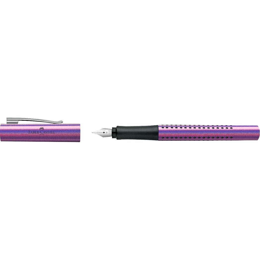 Faber - Castell Grip Fountain Pen - Glam Edition - Violet - Pen Boutique Ltd