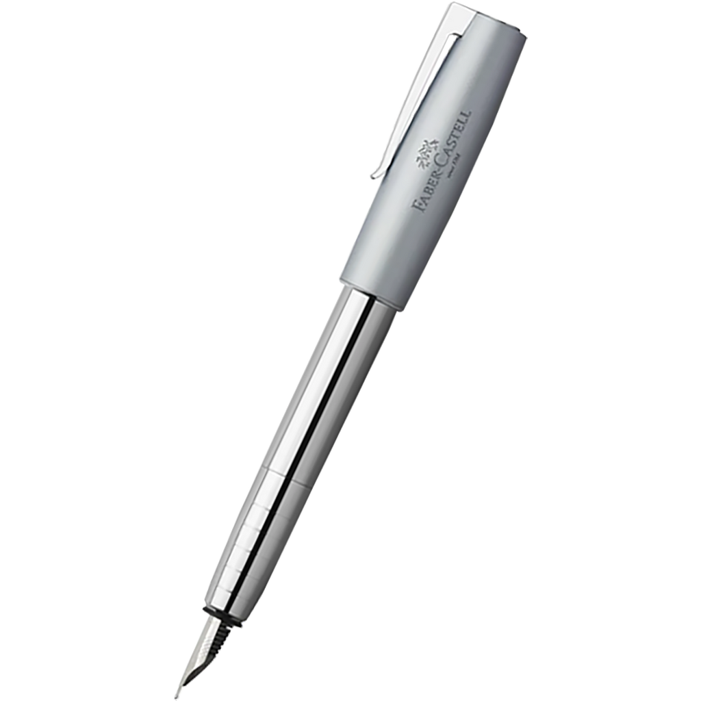 Faber Castell Loom Fountain Pen - Metallic Light Blue-Pen Boutique Ltd