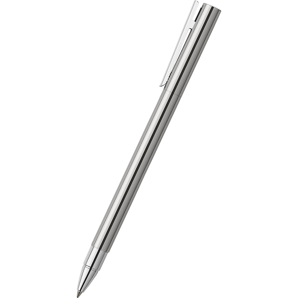 Faber Castell NEO Slim Rollerball Pen - Polished Stainless Steel-Pen Boutique Ltd
