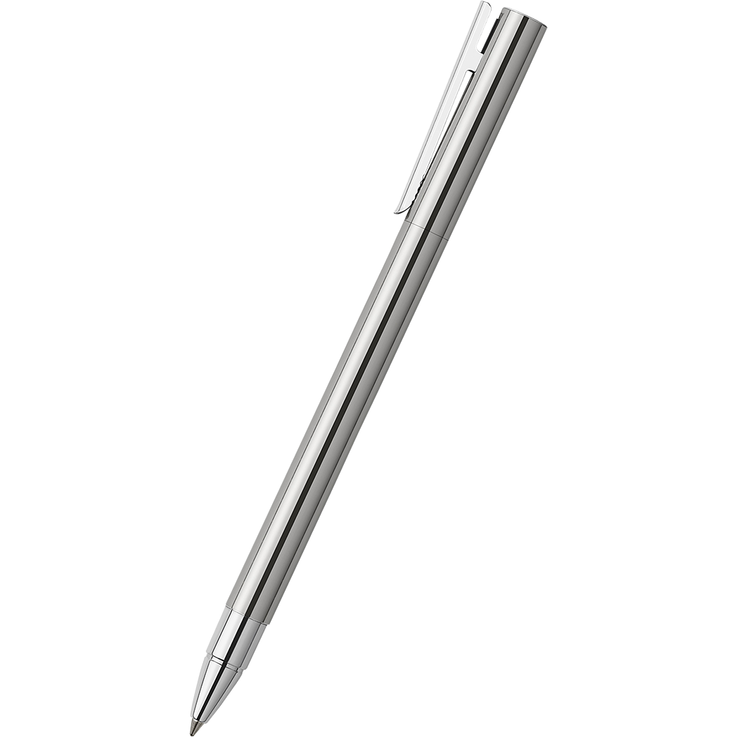 Faber Castell NEO Slim Rollerball Pen - Polished Stainless Steel-Pen Boutique Ltd