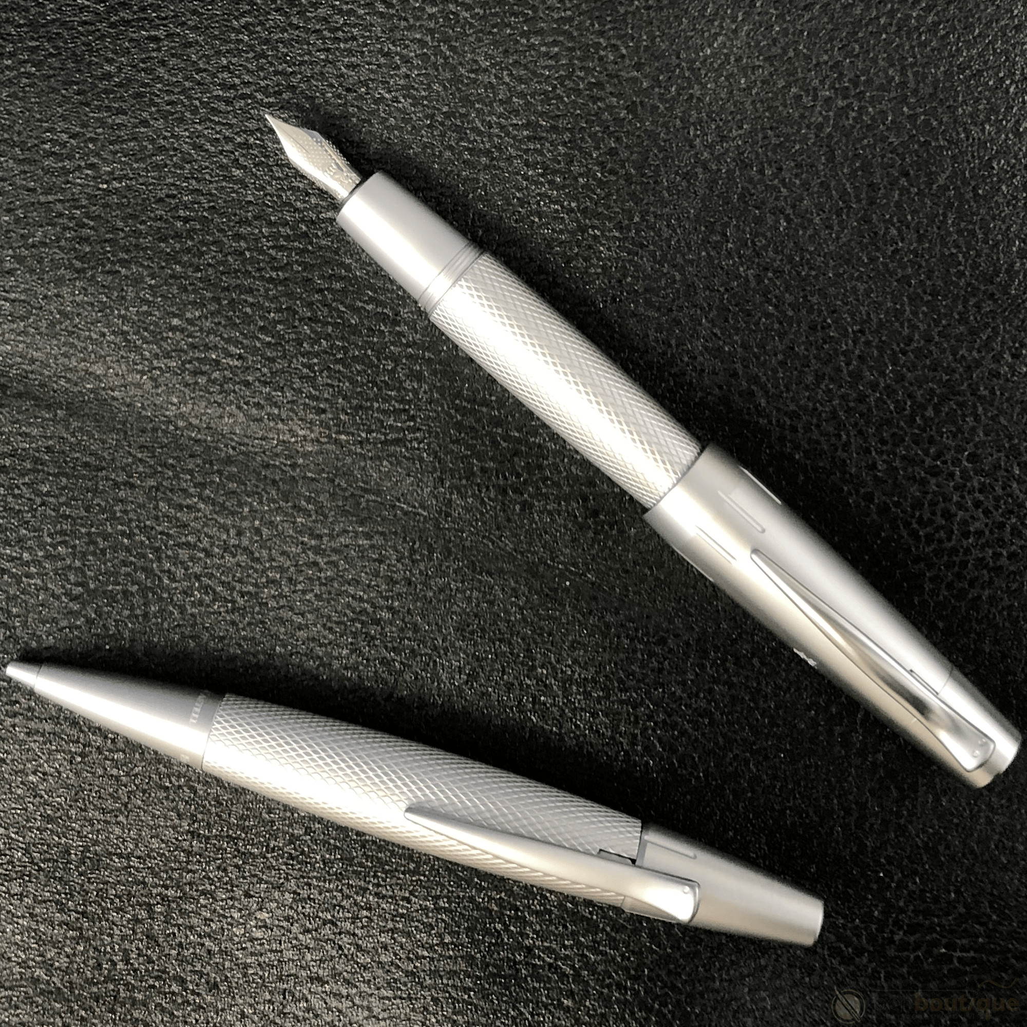 Faber-Castell Design E-Motion Fountain Pen - Pure Silver - Pen Boutique Ltd