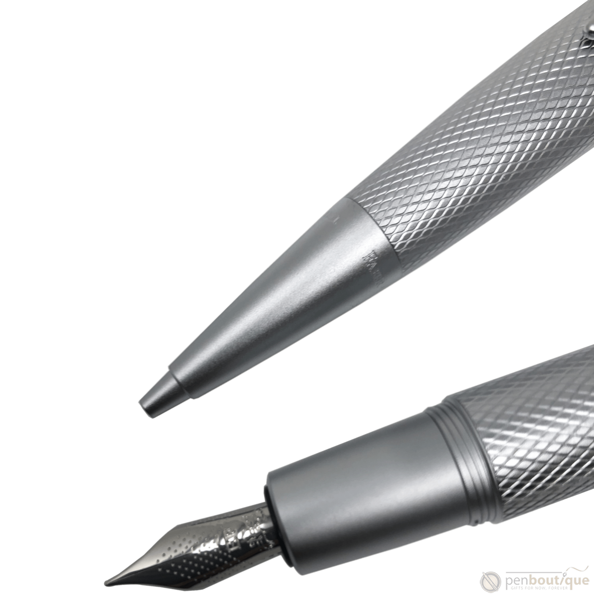 Faber-Castell Design E-Motion Fountain Pen - Pure Silver - Pen Boutique Ltd