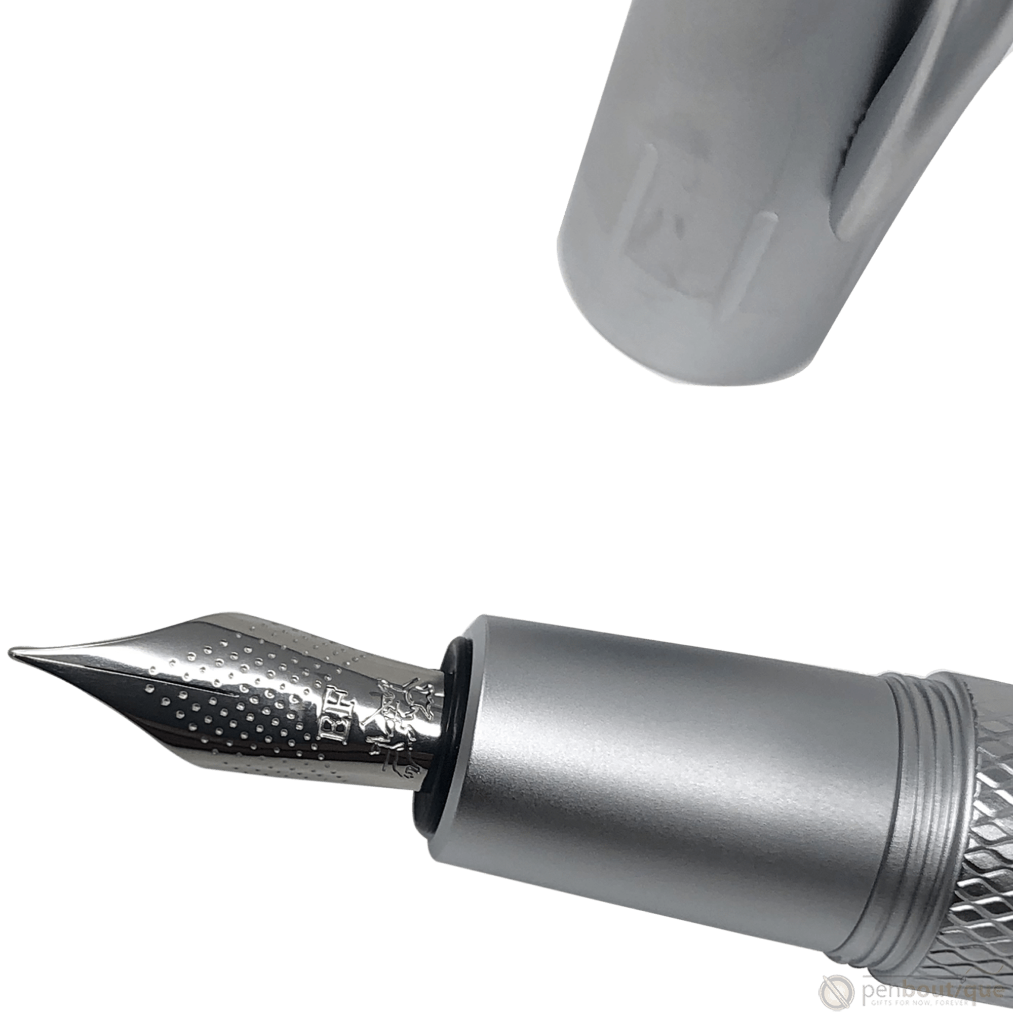 Faber-Castell Design E-Motion Fountain Pen - Pure Silver - Pen Boutique Ltd