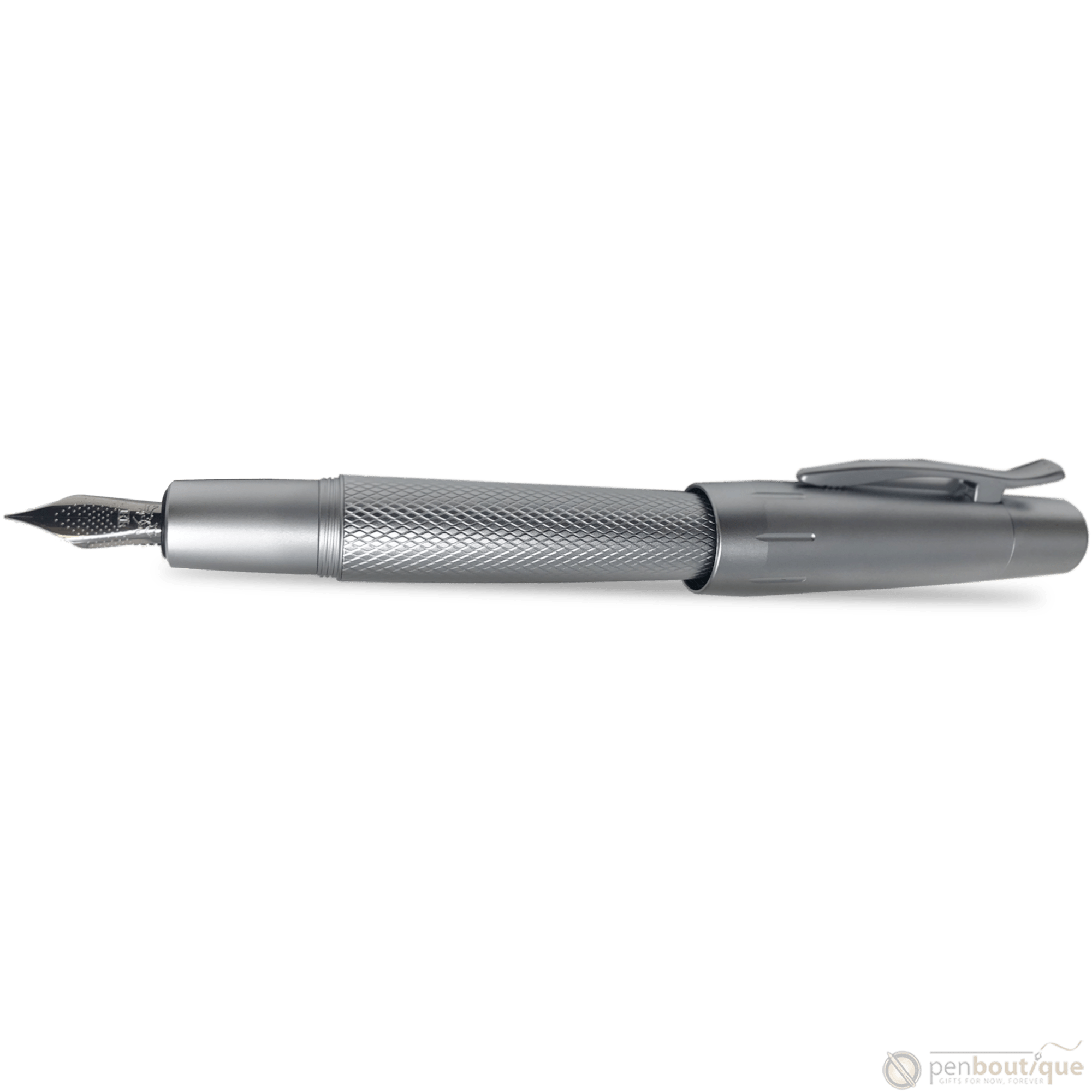Faber-Castell Design E-Motion Fountain Pen - Pure Silver - Pen Boutique Ltd