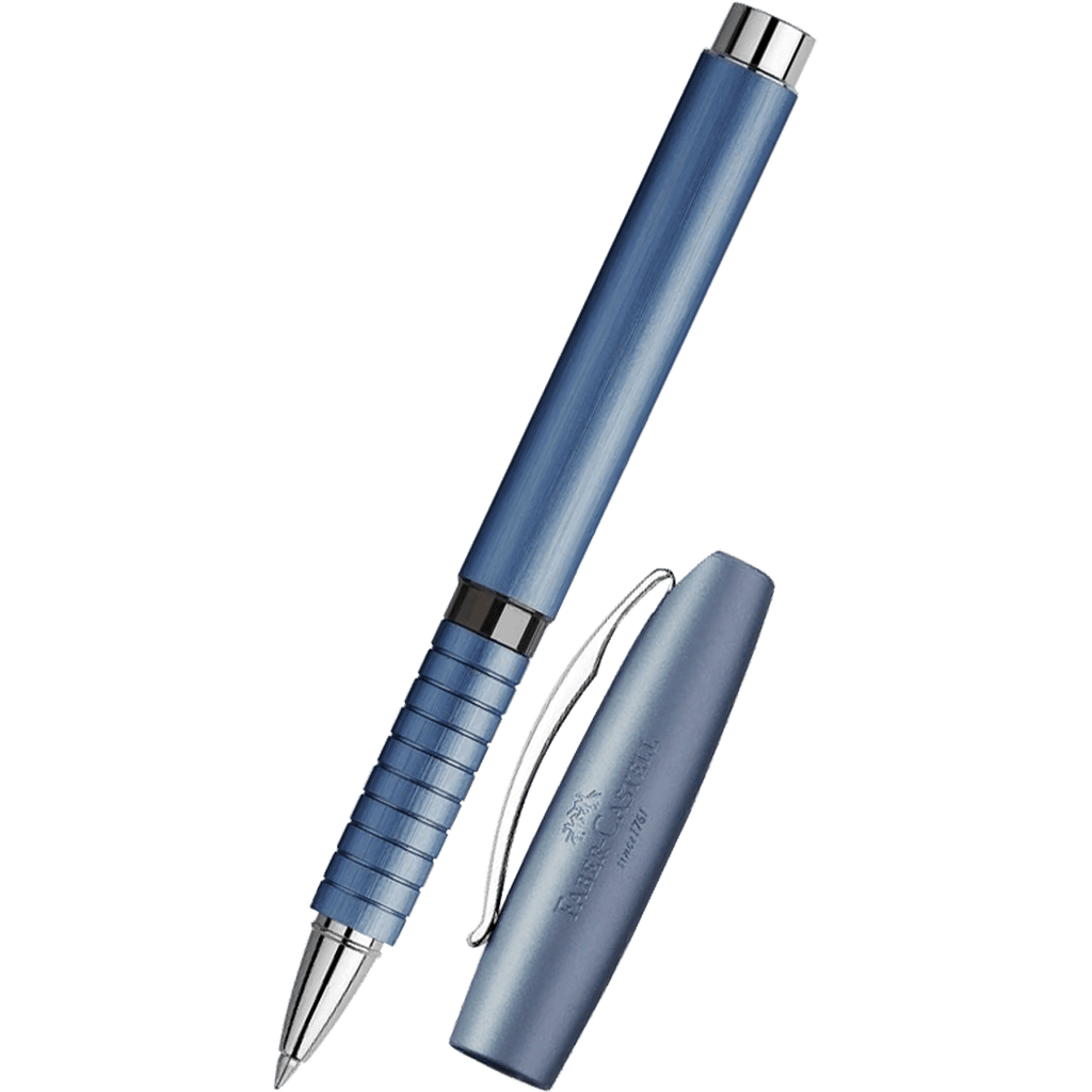 Faber - Castell Essentio Rollerball Pen - Aluminium Blue - Pen Boutique Ltd
