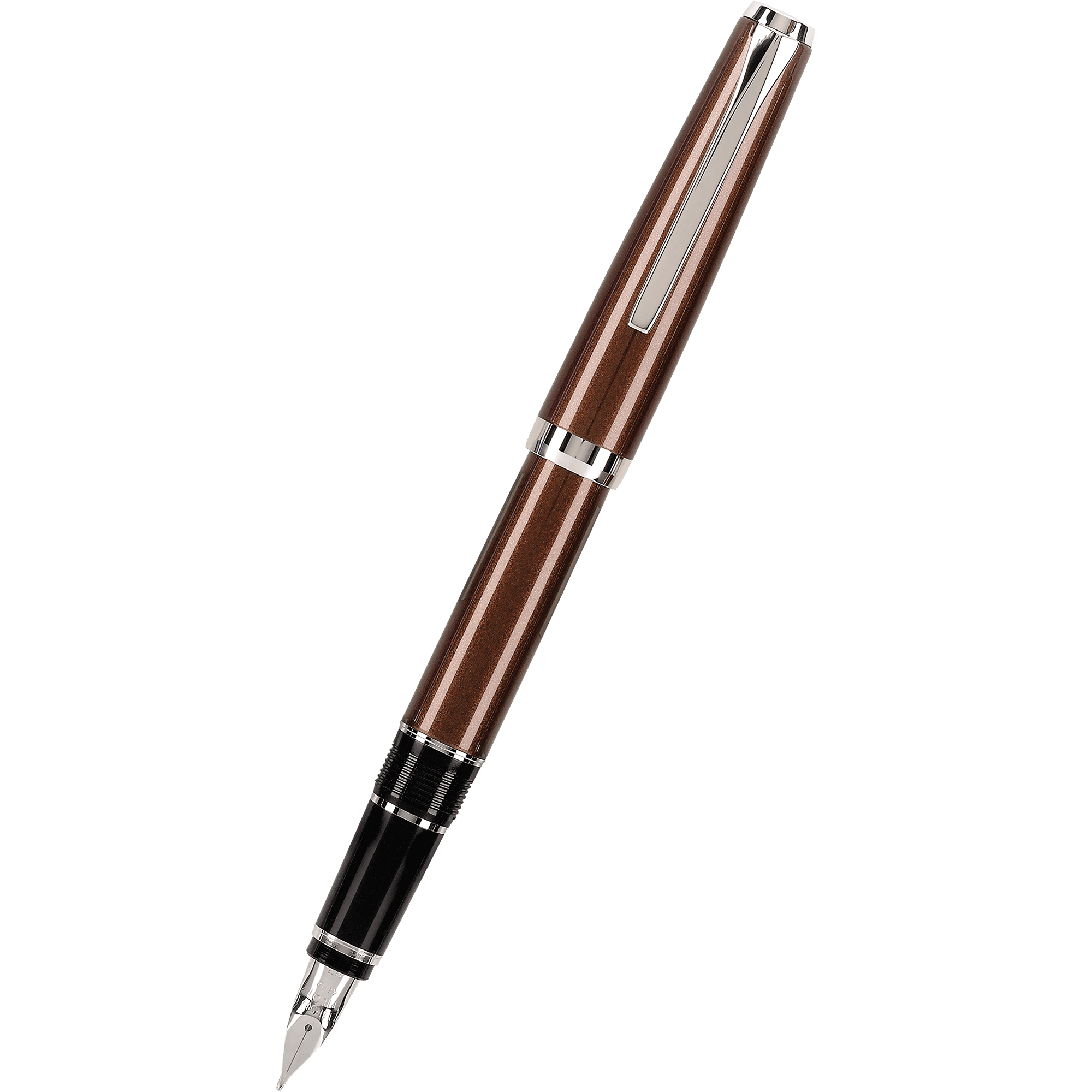 Pilot Falcon 2 Fountain Pen - Metal Brown - Pen Boutique Ltd