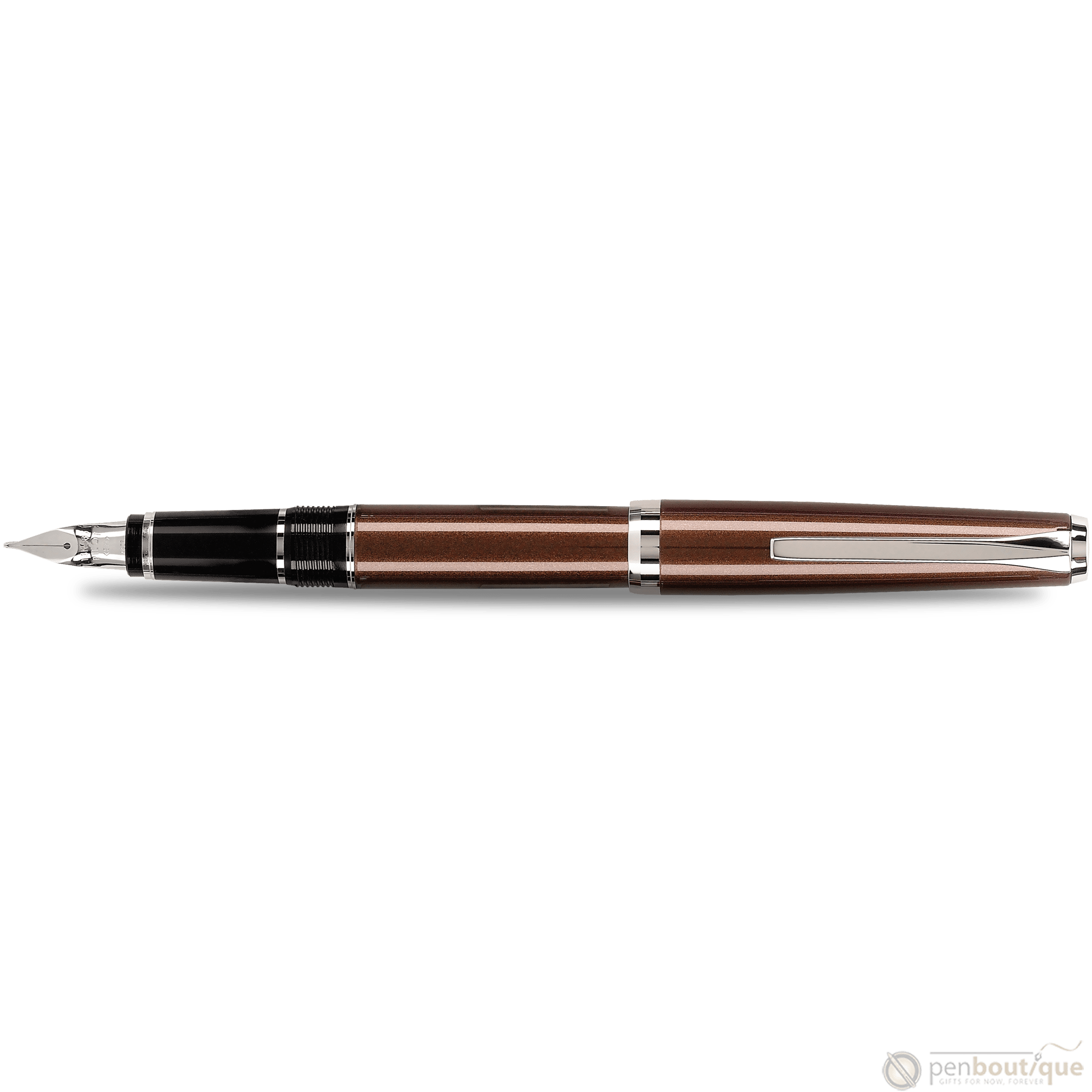 Pilot Falcon 2 Fountain Pen - Metal Brown - Pen Boutique Ltd