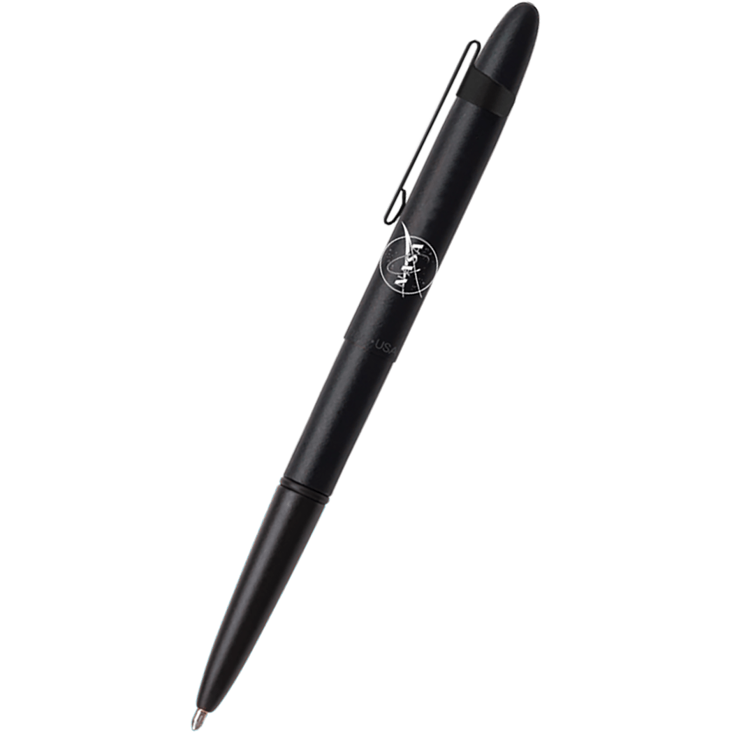 Fisher Space with Clip Bullet Ballpoint Pen - NASA Matte Black - Pen Boutique Ltd