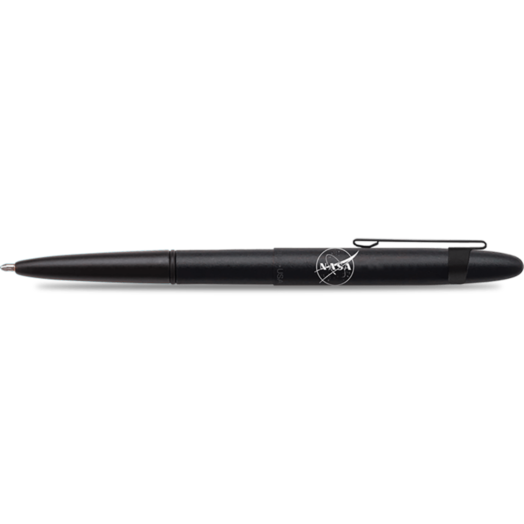 Fisher Space with Clip Bullet Ballpoint Pen - NASA Matte Black - Pen Boutique Ltd