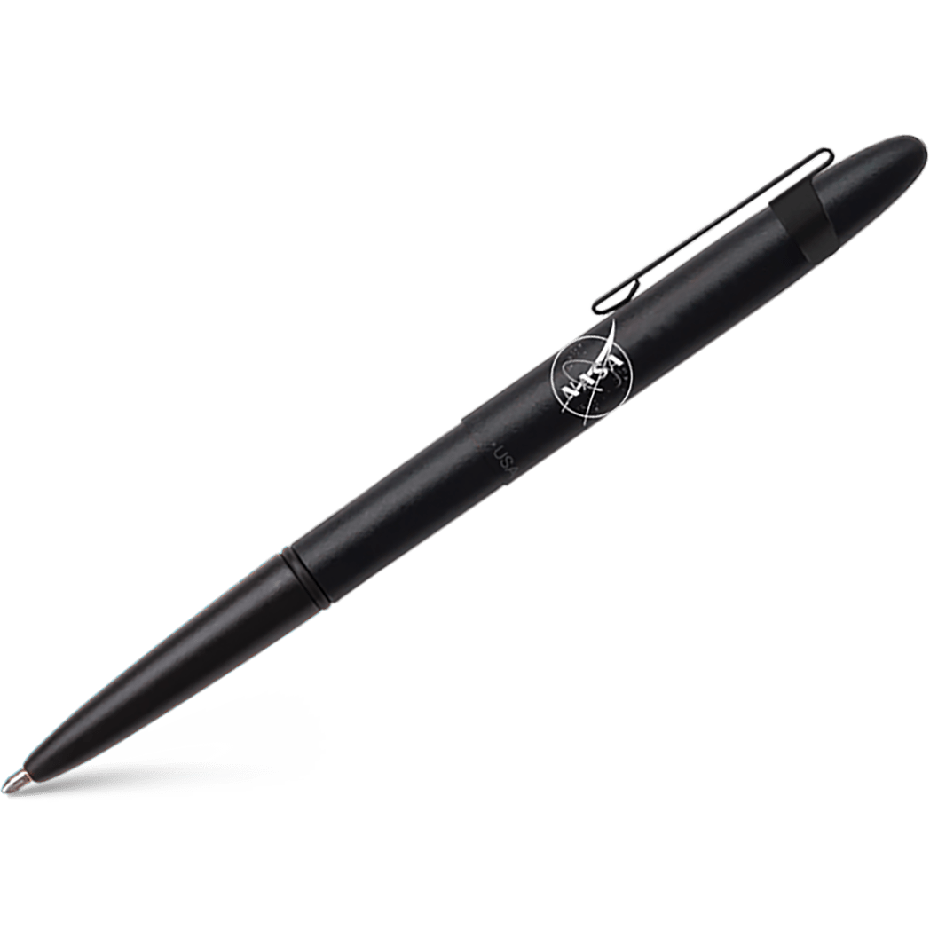 Fisher Space with Clip Bullet Ballpoint Pen - NASA Matte Black - Pen Boutique Ltd