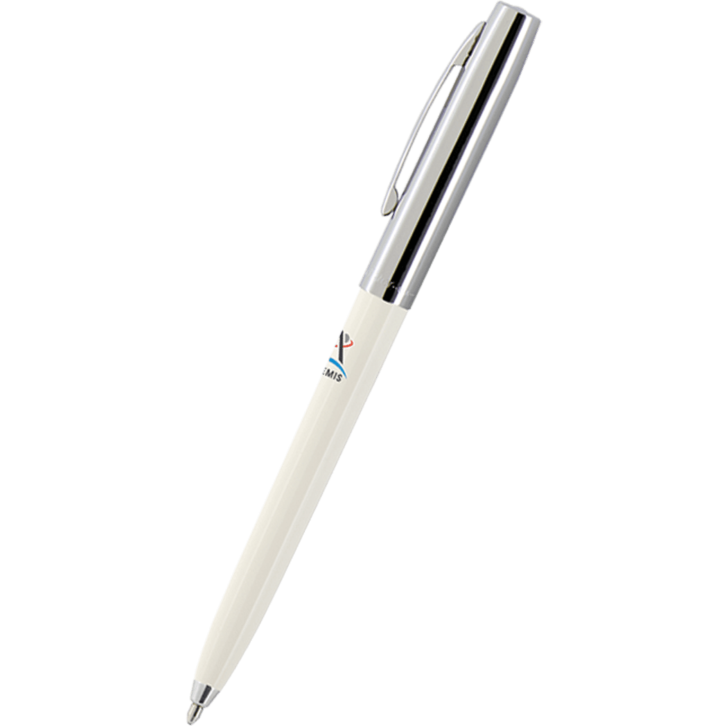 Fisher Space Ballpoint Pen - Artemis - White Barrel Cap - O - Matic - Pen Boutique Ltd